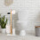 Toilet Roll Holder and Brush Set with Shelf 1
