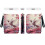 Θήκη Βίβλου από PU δέρμα με ροζ άνθη κερασιάς και σχέδιο κολιμπρί για γυναίκες και 5