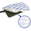 Microfiber Steam Mop Cloth Pad Washable Blue White Stripe 3