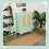 Turquoise Rattan Sideboard - 2 Compartments, 4 Drawers 1