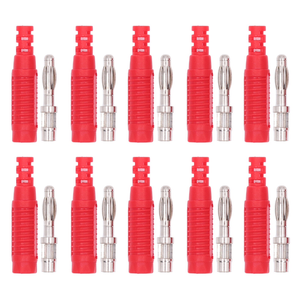 Durable Pa Nylon Shell Standard4mm Banana Connectors Binding Posts For Audio Speakers Electrical Testing Applications Solder Connect Method High 9180479429975