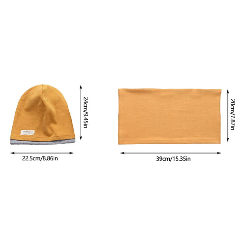 Set invernale composto da cappello e scaldacollo per bambini, sciarpa calda e accogliente per neonati e bambini, ideale per il freddo e il gioco 2