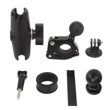 Motorcycle Riding Accessories Handlebar Mount Bracket Motorcycle Bike Camera Holder Metal Stand Action Cameras Accessory Super Clamp Mount Double