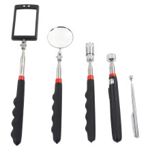 Extendable Magnetic Retrieval Tool with Rotating Head, Strong Magnet Pickup Stick with LED Flashlight Durable for Home Office Garage Use (5PCS)