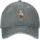 Sortvasket cowboy-baseballkasket med geddesign 2