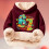 Sweat à capuche enfant imprimé coloré sans poches taille junior 2