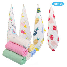Gentle On Skin Baby Wipes Soft Muslin Cotton Reusable Face Towels Organic Absorbent Cotton Breathable Quick Drying Hypo-Allergenic Washcloths for