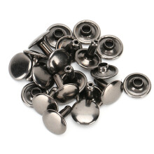 Anti Rust Round Stud Nail Sturdy Durable Leather Craft Rivets Double Cap Rivet Easy Install Tubular Metal Studs Multipurpose For Custom Projects (200