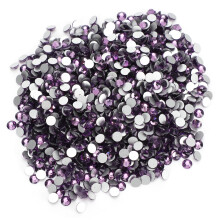 Safe For Skin Rhinestones Purple Crystal Shine Like Real Crystal Lead Free Acrylic Flat Back Rhinestones High Quality Lead Free Acrylic For Body Gems