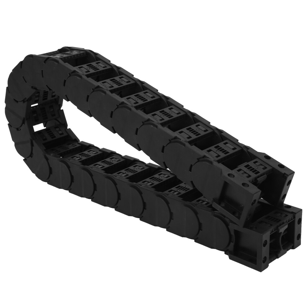 Industrial Cable Wire Carrier Semi Enclosed Type Flexible Nested Drag Chain Internal Size Nylon66material Low Noise High Speed Movement Wear 9370362963628