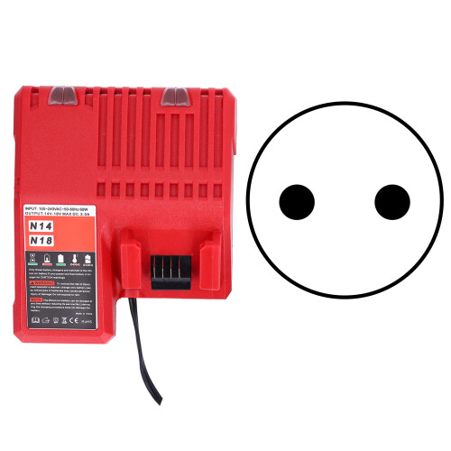 Ανθεκτικός και ψυκτικός φορτιστής για Milwaukee M12M18 Γρήγορη αντικατάσταση φορτιστή