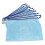 10pcs Light Blue Mesh Zipper File Folders A4 Document Organizer 23.7x33.3cm 2