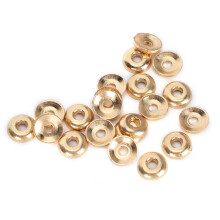 DIY Bracelet Supplies Flat Round Spacer Beads High Quality Metal Alloy Anti-Falling Disc Spacers Charming Design Loose Beads for Necklace Crafts and