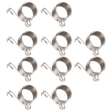 Finger Holder For Knitting Crafts, Stainless Steel Wire Coil Thimble With Smooth Surface And Strain Reduction Benefits
