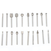 Conjunto de fresas rotativas resistentes ao desgaste para gravação, em aço rápido, para fresar madeira, com haste de 3 mm, compatíveis com