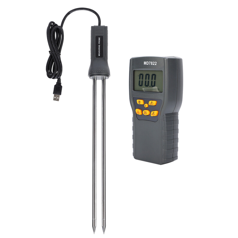 Fast Moisture Meter For Grains Digital Lcd Humidity Analyzer Precision Grain Tester With Probe High Clarity Display Automatic Calibration Technology 9049227927555