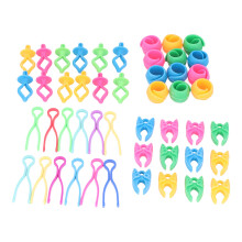Flexible Silicone Holders Sewing Thread Organizer Space Saving Design Reusable Sewing Accessories Tangle Free Thread Storage Colorful Thread Holders