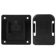 Sturdy Battery Holder for18V Tools, ABS+PC Injection Molded Fixing Bracket with Secure Lock Clip Compatible with Bosch18V Batteries, Wall Mountable