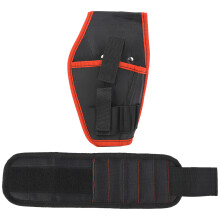Professional Electrician Pouch Impact Drill Holster Tool Bag, Driver Drill Holder Canvas Organizer with Detachable Strap Belt Adjustable Waist Belt