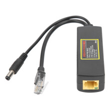 Small Network Equipment PoE Splitter Supporting IEEE802.3Af Standard With Plug And Play Installation And Overvoltage Protection, Enables Gigabit