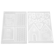 Heat Resistant Christmas Baking Mold with3D Design in Food Grade Silicone Reusable Non-Stick Mold for Chocolate and Crafts Easy to Clean Freezer
