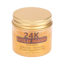 Anti-aging guld ansiktsmask med djuprengörande effekt, tar bort pormaskar, lyster upp, avgiftar och återupplivar alla hudtyper.