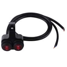 Beleuchteter Blinker, Lenker-Doppelschalter mit Not-Aus-Funktion, wasserdicht, universell passend für ATV und Motorrad, 12V LED-Scheinwerfer