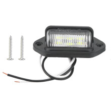 Hoogwaardige kentekenplaatverlichting met laag stroomverbruik, trillingsdempende LED-tagverlichting (12V, 6 LED's) voor vrachtwagens, SUV's,