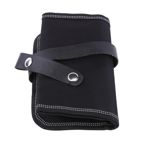 Mechanic Tool Roll Bag, Multi Function Organizer With Tip Protection Flap And Quick Access Design, Flame Retardant Electrode Holder For Welding Rods