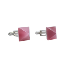 Pink Pyramid Dress Cufflinks