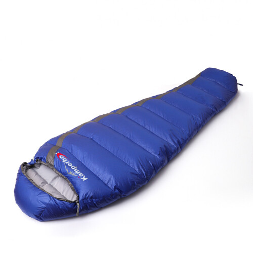 Mummy Sleeping Bag 220x80 cm up to 2.2m Green/Blue 2