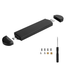 Obudowa zewnętrzna dysku SSD M.2SATA NVMe USB3.2Gen2, beznarzędziowa, z funkcją Plug and Play, aluminiowa obudowa, ultracienka, aluminiowa,