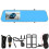 Reverse Security Dash Cam4.3Inch Rear View Mirror Dual Lens Cam Night Vision Front And Rear Backup G Sensor Loop Recording Function Wide Angle 1