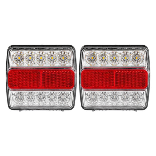 Trailer Light Kit Magnetic LED IP68Waterproof7Pin Plug5Wire System DOT Approved Tail Light Direction Indicator Easy To Install