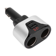 LED-spänningsdisplay Billaddare med hög effekt QC3.0USB-portar PD USB-C Dubbel billaddaradapter Smart IC-kontroll Säkerhetsskydd Spänning