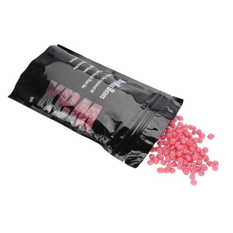 Low Allergenicity Hair Removal Wax Beads, Natural Ingredients Hard Wax for Sensitive Skin, Painless Long Lasting Depilatory Solution (100g Bag)