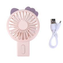 Ventilateur facial rafraîchissant, ventilateur personnel rechargeable par USB avec longue autonomie, 3 vitesses, petit ventilateur léger idéal