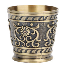 Pure Copper Shot Glass, Retro Appearance Sophisticated Appearance Vintage Design Elegant And Refined Craftsmanship Good Abrasion Resistance Heavy