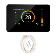 Távirányítású intelligens WiFi termosztát elektromos padlófűtési rendszerekhez, mobiltelefon-alkalmazással kompatibilis, digitális