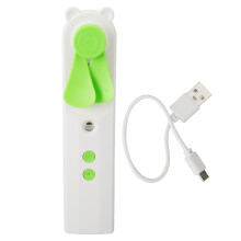 Outdoor Outings Cooling Fan Fast Heat Dissipation Rechargeable Fan With Spray Function Portable Mini Handheld Fan Adjustable Wind Speed Romantic