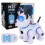 Animale de companie electronice interactive inteligente robotice câine telecomandă mers pe jos dans programabil LED ochi voce aplaudă gest STEM 1