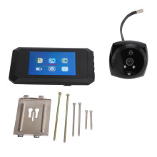Vizualizator de ușă cu Wi-Fi, înregistrare foto și ecran LCD cu unghi larg de vizualizare, sonerie digitală cu sistem audio bidirecțional,