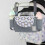 3Pcs Grey Hanging Diaper Bag Tote Stroller Accessories Organizer 4
