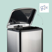 Edelstahl-Treteimer, 30 l, mit Müllbeuteln