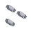 3Pcs Grey Hanging Diaper Bag Tote Stroller Accessories Organizer 11
