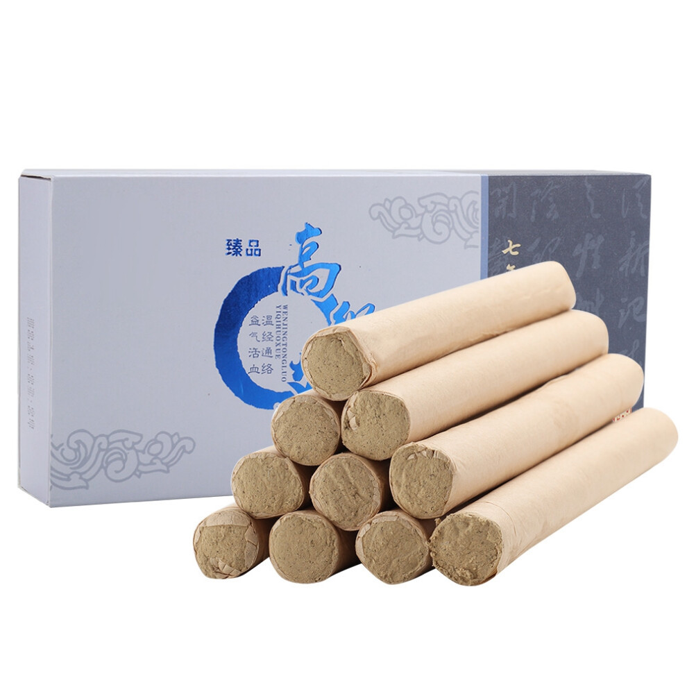 Mild Moxibustion Moxa Sticks Hand Made Pure Mugwort No Smoke Formula For Acupressure And Body Massage
