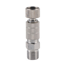 1/8Inch Airbrush Hose Connector Quick Disconnect With Self Sealing Mechanism And Lightweight Metal Design For Easy Handling