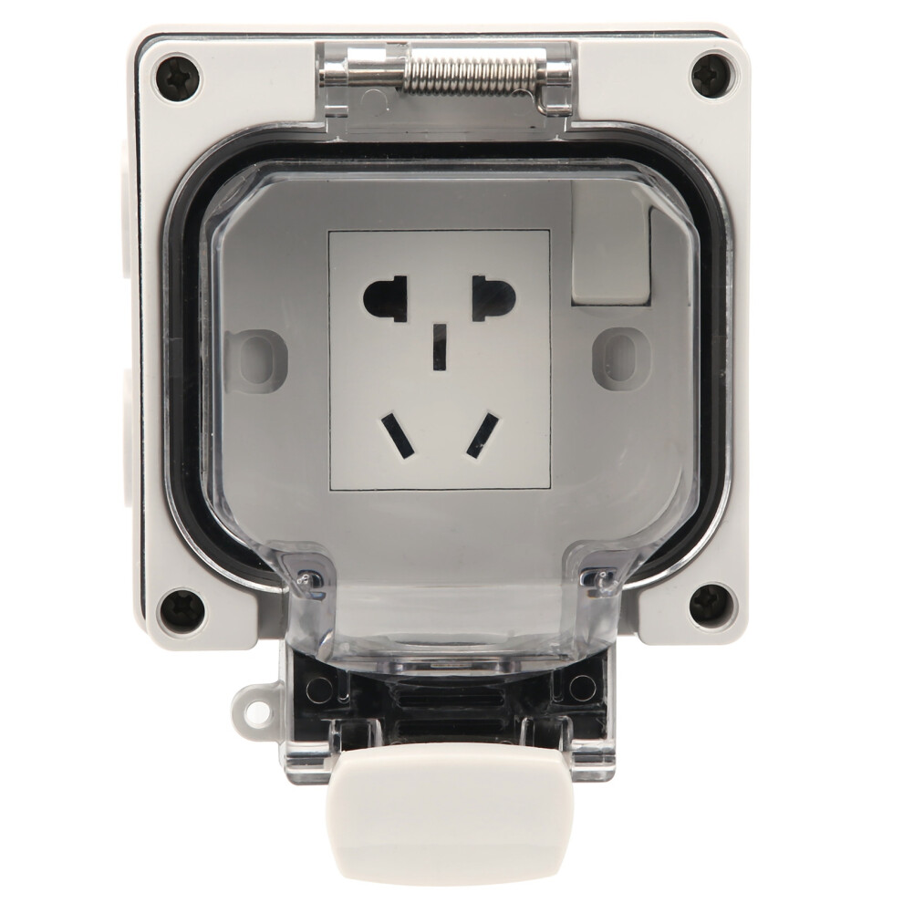 Easy Install Outdoor Electrical Socket, Ip66waterproof And Lockable Power Outlet For Reliable Garden And Rv Applications 9071309144437