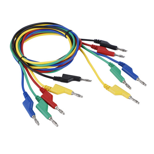Durable Leads for Circuit Testing and Voltage Testing Alligator Clip Test Lead Stackable Banana Plug Flexible Test Cable for Multimeter Use