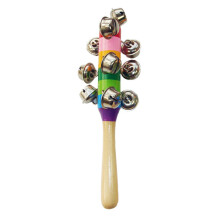 Jingle Stick musikkinstrument for småbarn, myk og behagelig lyd oppmuntrer til koordinasjon og interaktiv lek, fargerikt design med små hender